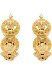 Versace Gold Tribute Medusa Hoop Earrings