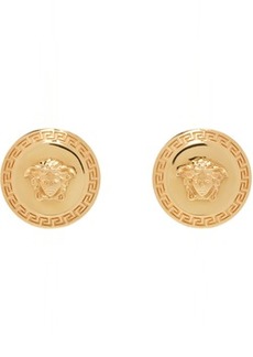 Versace Gold Tribute Medusa Stud Earrings