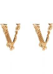 Versace Gold Virtus Stud Earrings