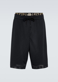 Versace Greca Border mesh shorts