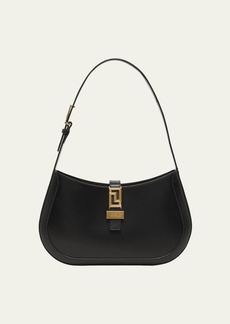 Versace Greca Large Leather Hobo Bag