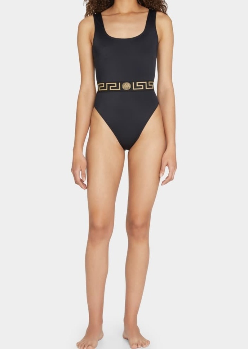 Versace Greca One-Piece Swimsuit