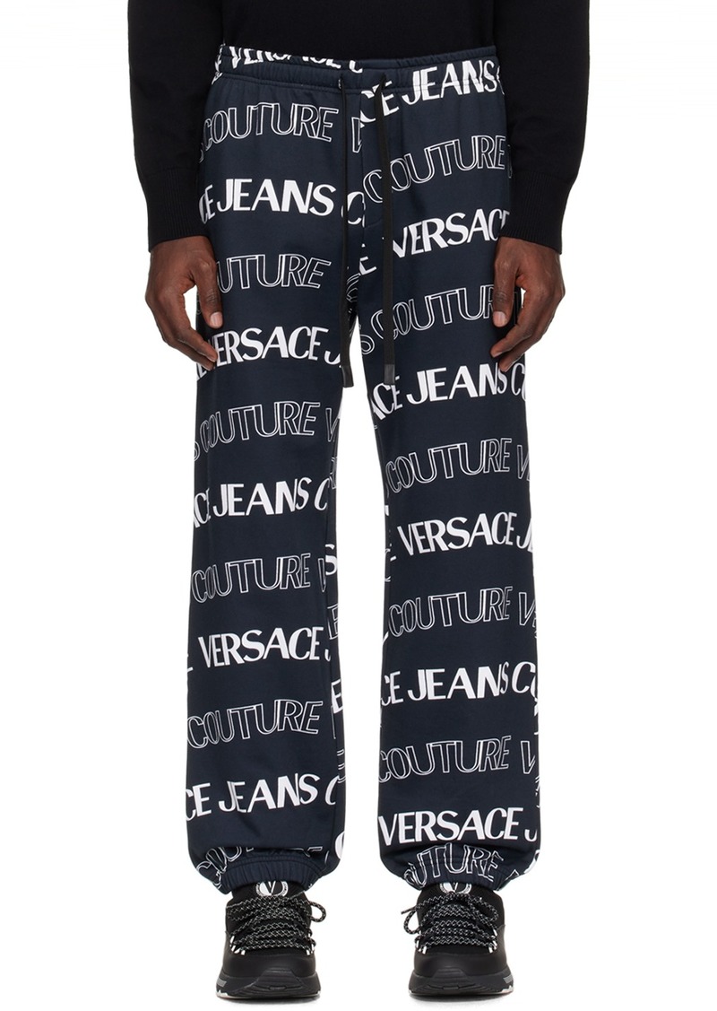 Versace Jeans Couture Black & White All Over Sweatpants