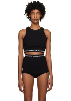 Versace Jeans Couture Black Bonded Tank Top
