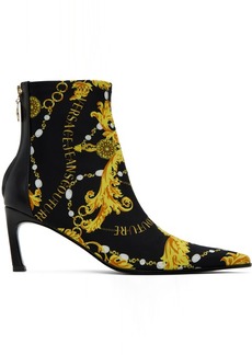 Versace Jeans Couture Black Chain Couture Boots