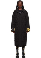 Versace Jeans Couture Black Chain Couture Puffer Coat