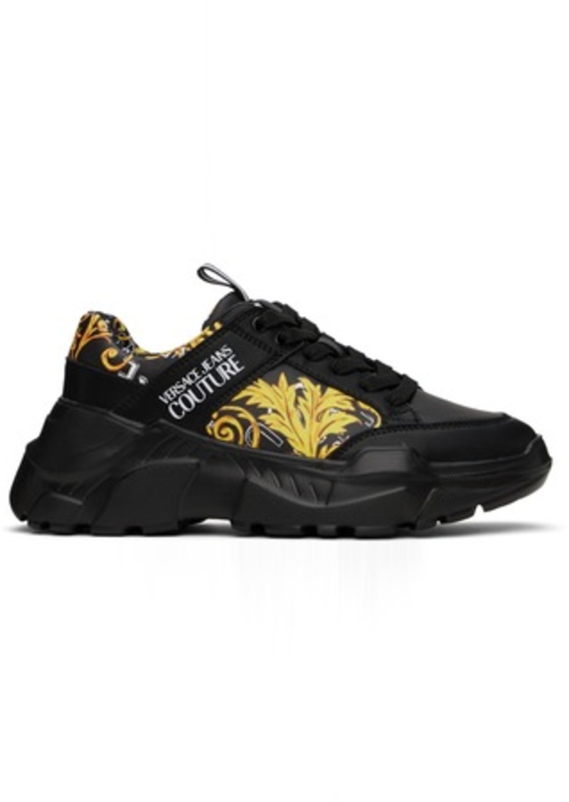 Versace Jeans Couture Black Chain Couture Speedtrack Sneakers