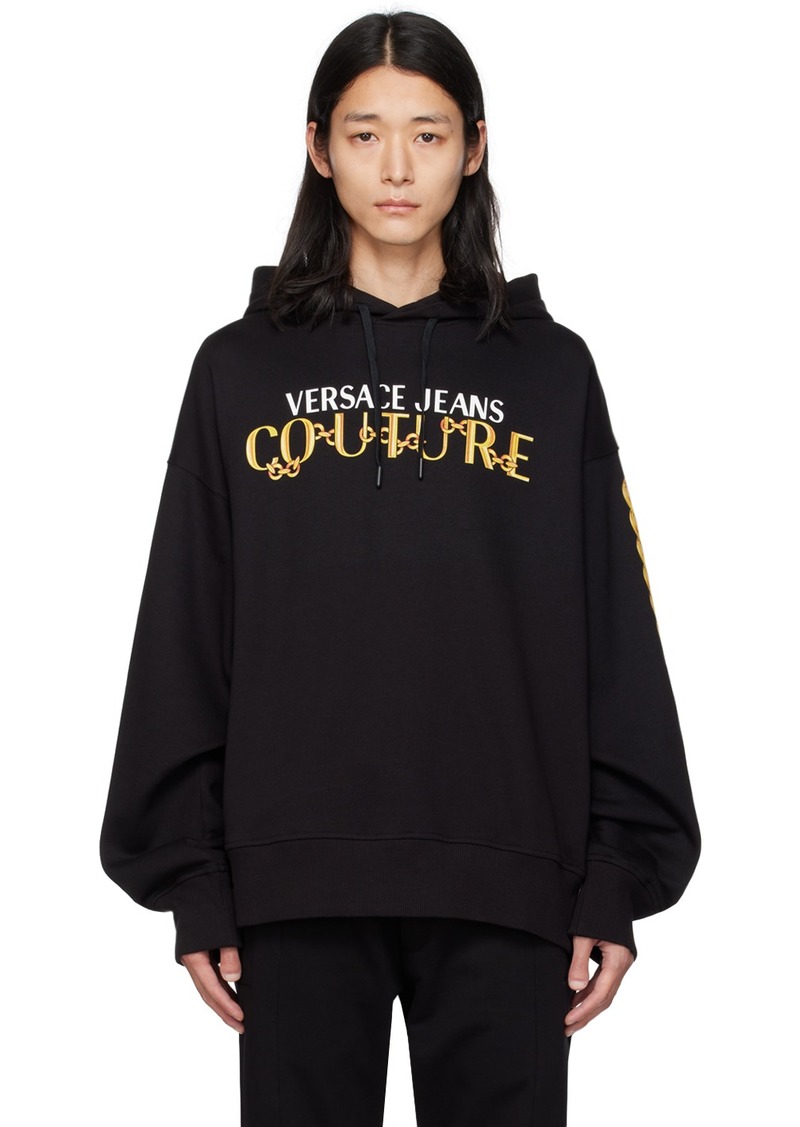 Versace Jeans Couture Black Chain Hoodie