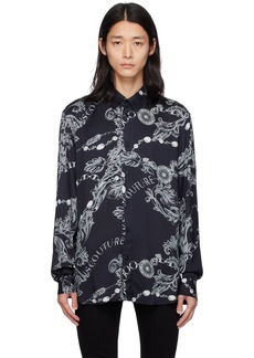 Versace Jeans Couture Black Chain Shirt