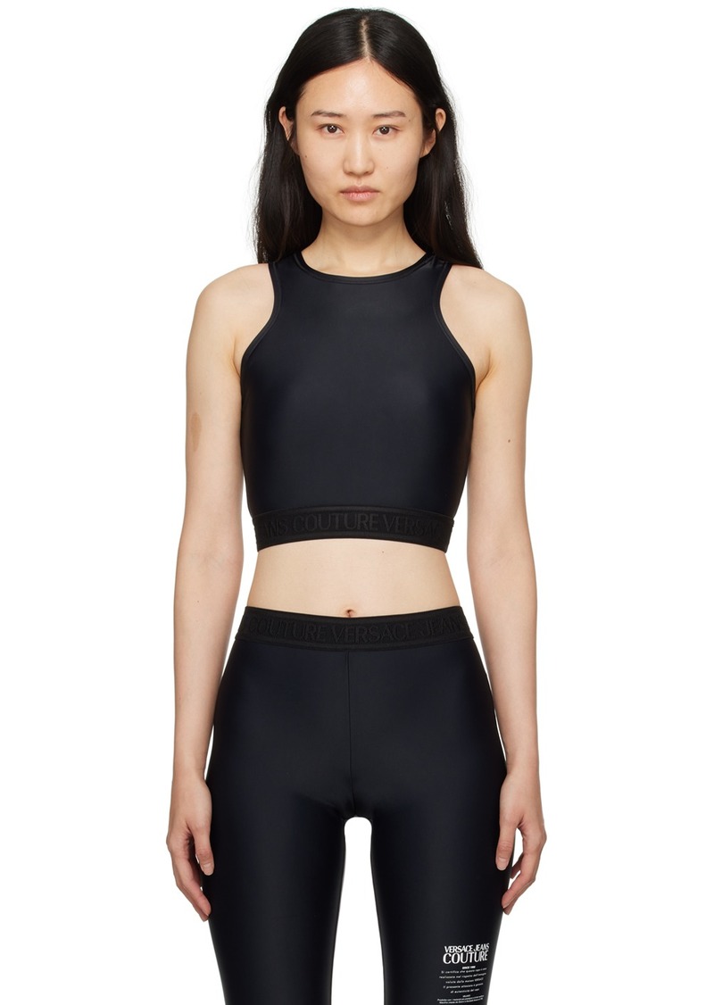 Versace Jeans Couture Black Cropped Tank Top