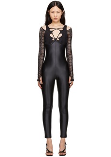 Versace Jeans Couture Black Cutout Jumpsuit