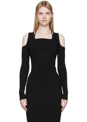 Versace Jeans Couture Black Cutout Sweater