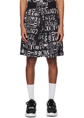 Versace Jeans Couture Black Doodle Shorts