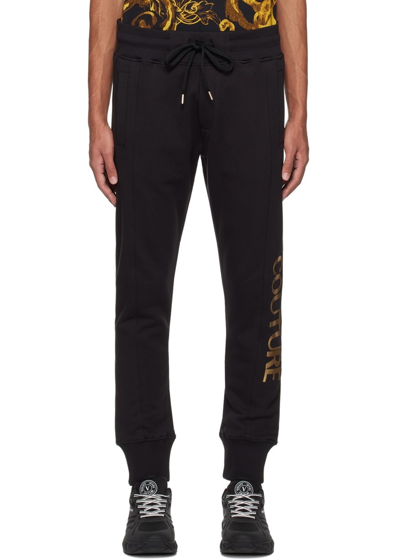 Versace Jeans Couture Black Drawstring Sweatpants