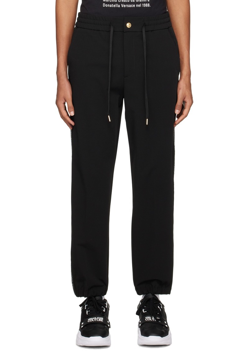 Versace Jeans Couture Black Drawstring Trousers