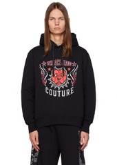 Versace Jeans Couture Black Embroidered Hoodie