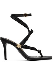 Versace Jeans Couture Black Emily Heeled Sandals