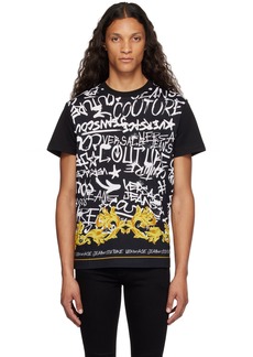 Versace Jeans Couture Black Graffiti T-Shirt