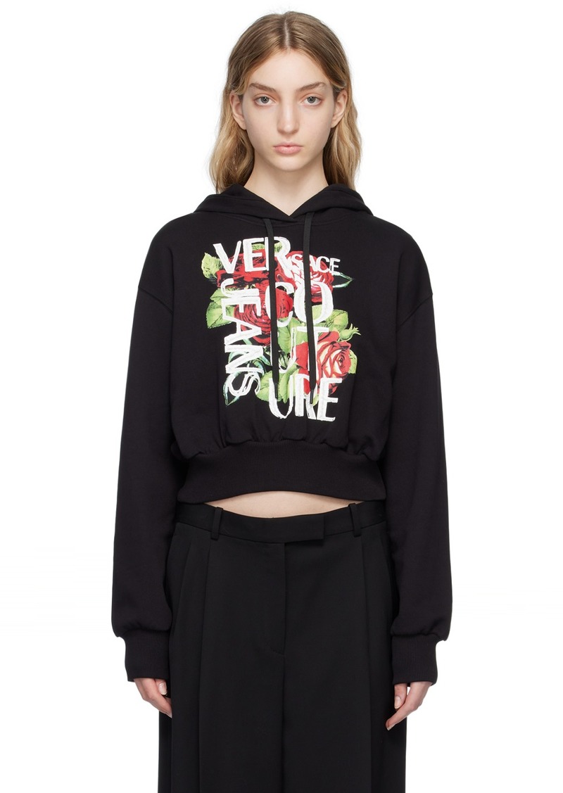 Versace Jeans Couture Black Graphic Hoodie