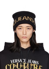 Versace Jeans Couture Black Jacquard Beanie