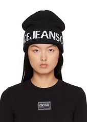 Versace Jeans Couture Black Jacquard Beanie