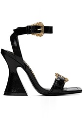 Versace Jeans Couture Black Kirsten Heeled Sandals