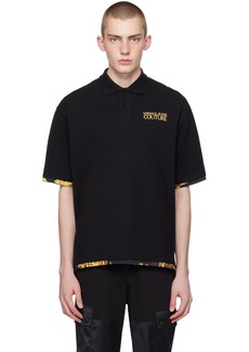 Versace Jeans Couture Black Layered Polo