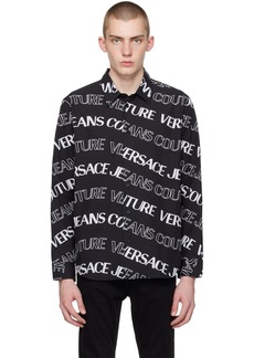 Versace Jeans Couture Black Logowave Shirt