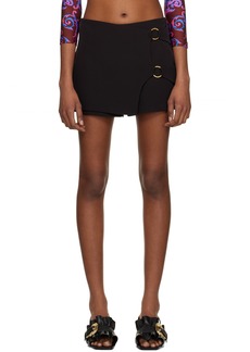 Versace Jeans Couture Black O-Ring Skort