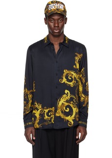 Versace Jeans Couture Black Print Shirt