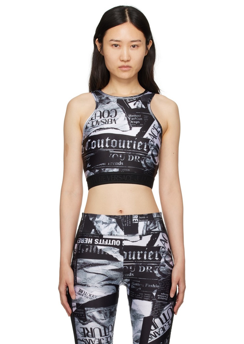 Versace Jeans Couture Black Print Tank Top