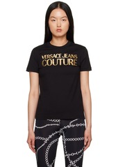 Versace Jeans Couture Black Printed T-Shirt