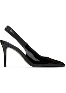 Versace Jeans Couture Black Scarlett Slingback Heels