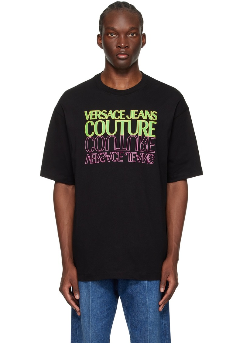 Versace Jeans Couture Black Upside Down T-Shirt