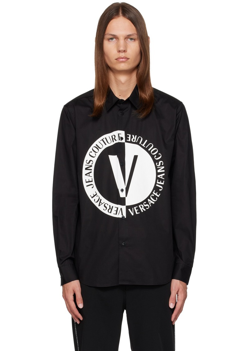 Versace Jeans Couture Black V-Emblem Shirt