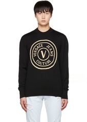 Versace Jeans Couture Black V-Emblem Sweater