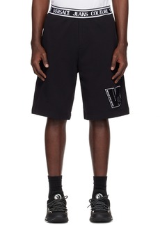 Versace Jeans Couture Black V-Patch Shorts