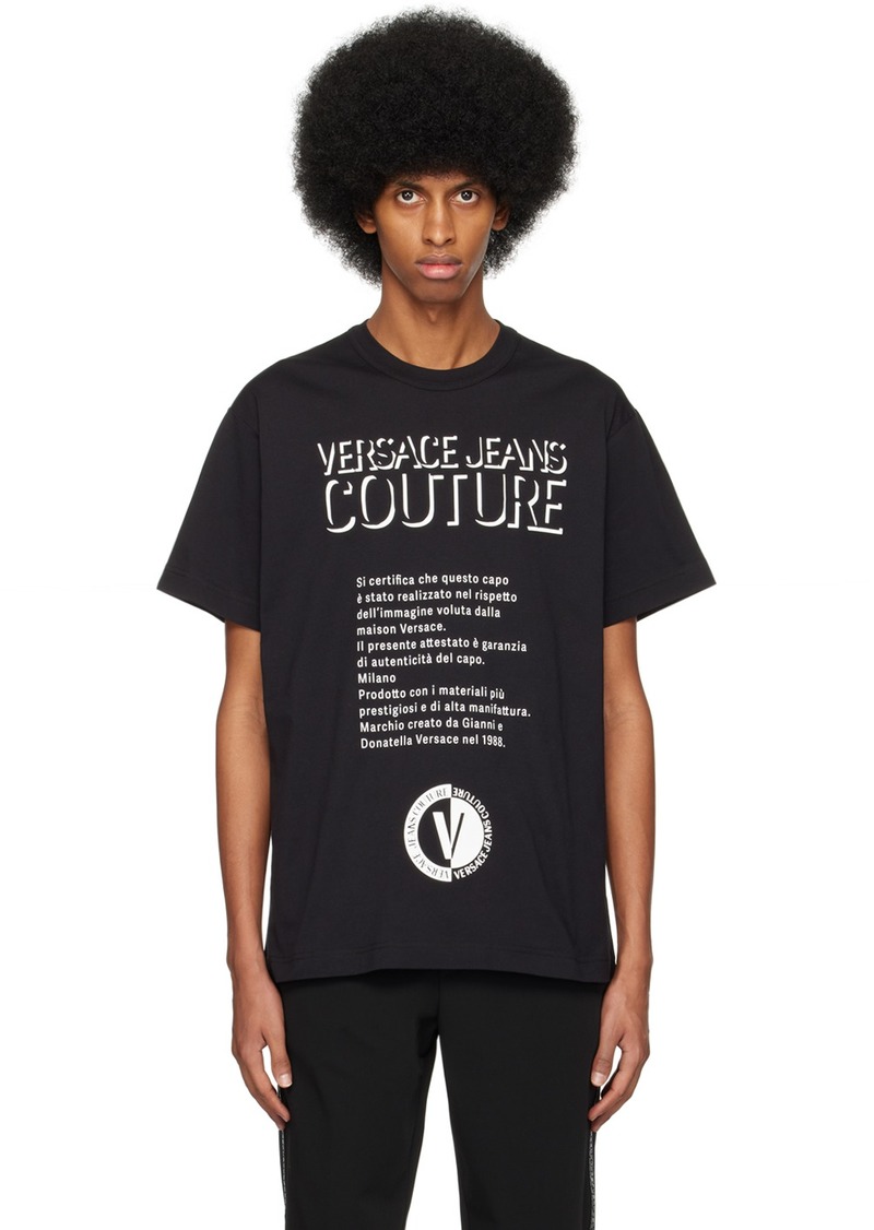 Versace Jeans Couture Black Warranty T-Shirt