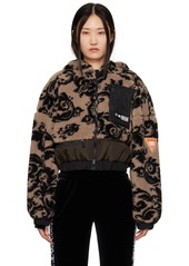 Versace Jeans Couture Brown Printed Jacket
