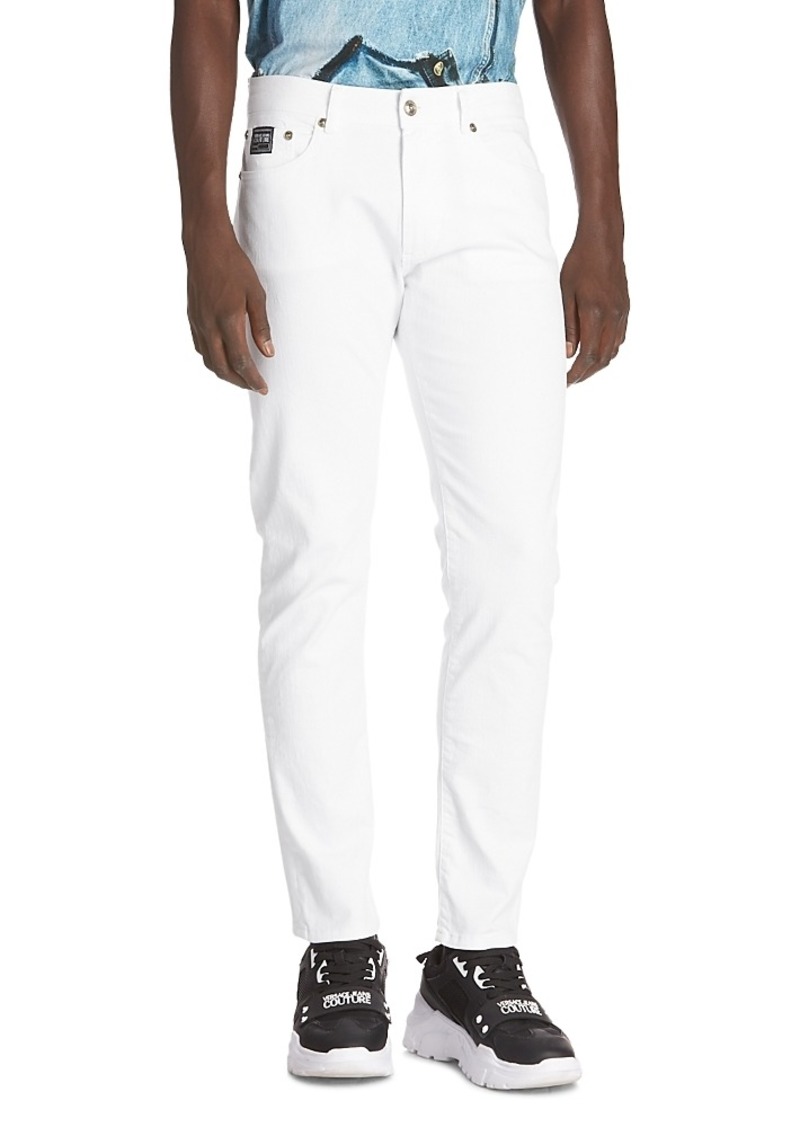 Versace Jeans Couture Drill Narrow Fit Jeans in White