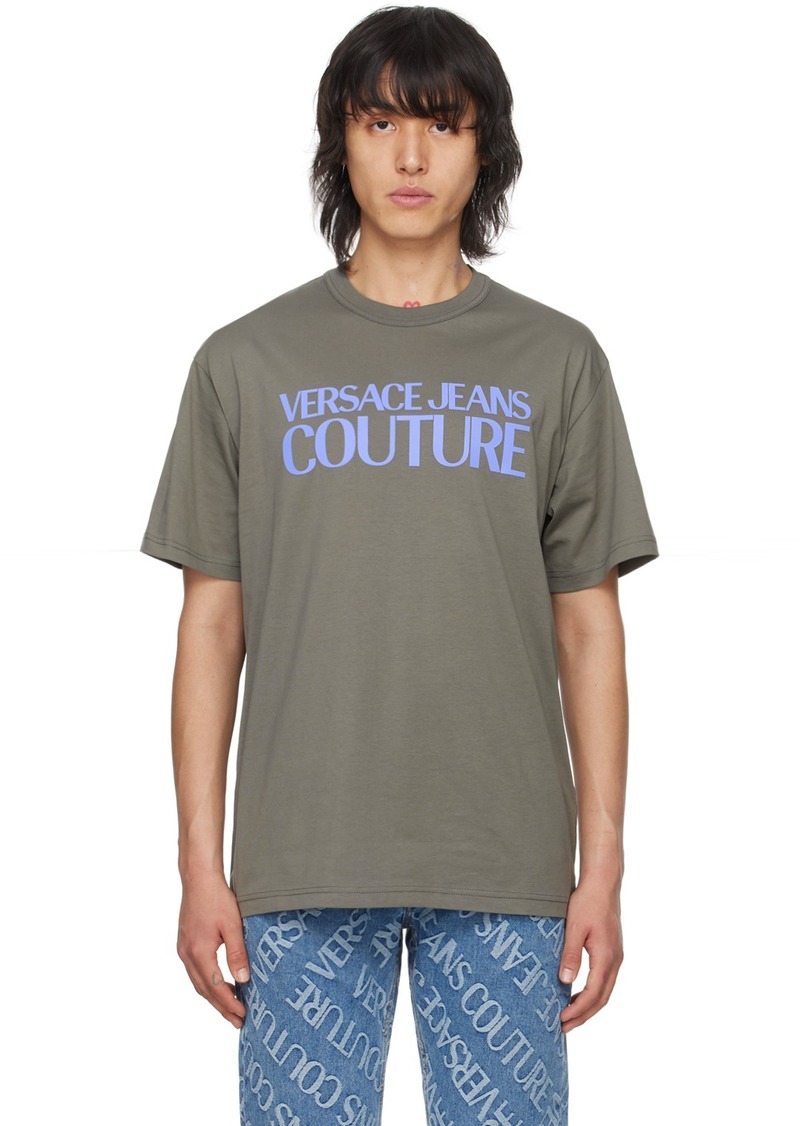 Versace Jeans Couture Gray Bonded T-Shirt