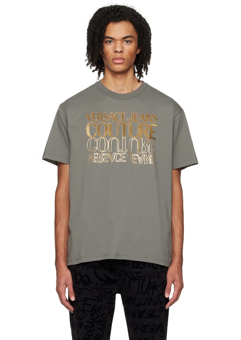 Versace Jeans Couture Khaki Bonded T-Shirt