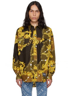 Versace Jeans Couture Khaki Chain Couture Shirt