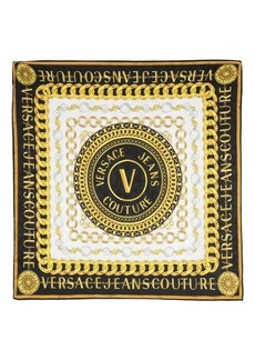 VERSACE JEANS COUTURE LEAVES JACQUARD PATTERN FOULARD ACCESSORIES