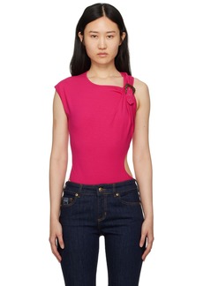 Versace Jeans Couture Pink Buckle Bodysuit