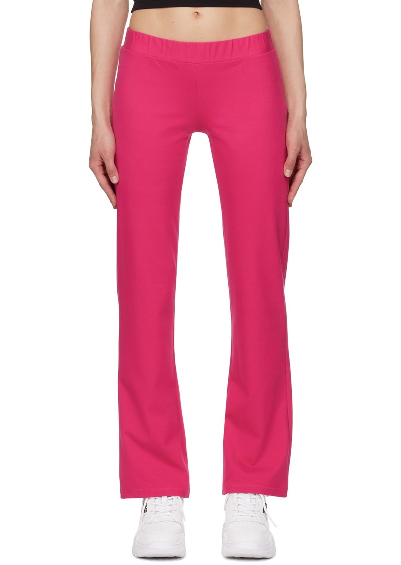 Versace Jeans Couture Pink Crystal-Cut Lounge Pants
