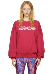 Versace Jeans Couture Pink Embroidered Sweatshirt
