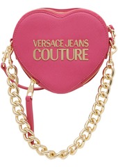 Versace Jeans Couture Pink Heart Lock Crossbody Bag