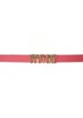 Versace Jeans Couture Pink Logo Belt