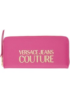 Versace Jeans Couture Pink Logo Continental Wallet